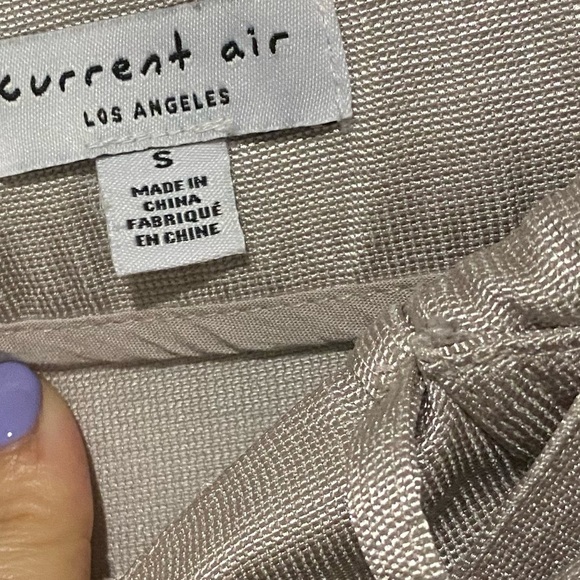 Current Air anthropologie Silver / cream Lining Pants size small - Picture 7 of 16